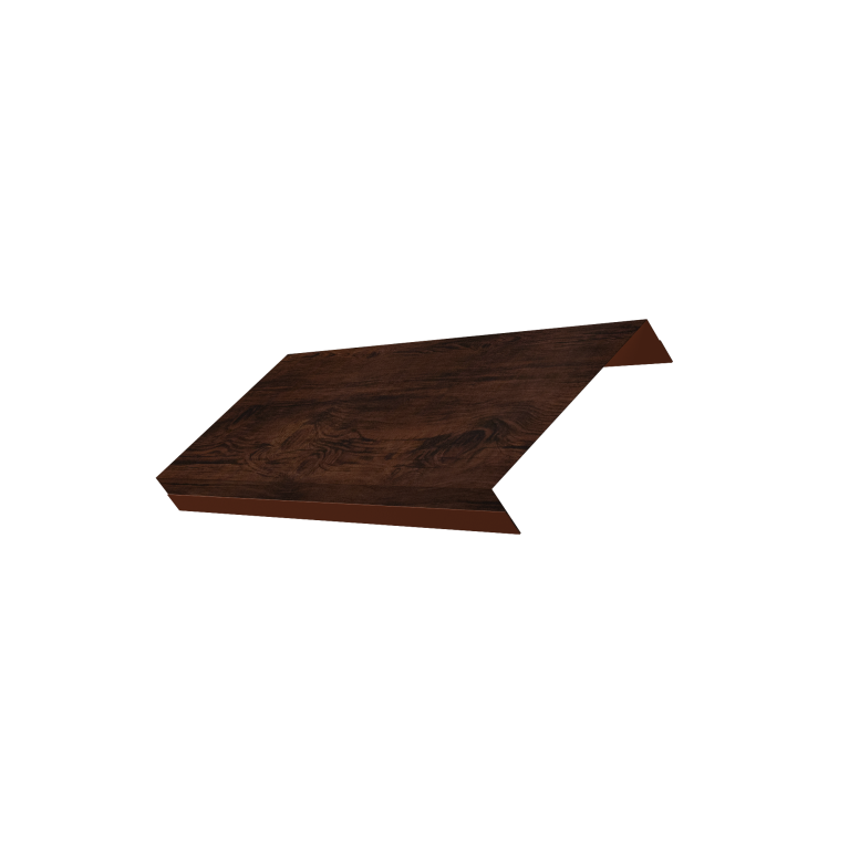 Ламель обратная 125 забора жалюзи Texas 0,45 Print Elite Cherry Wood TwinColor