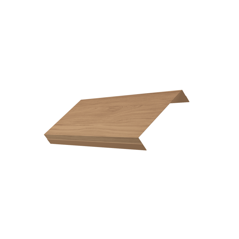 Ламель обратная 125 забора жалюзи Texas 0,45 Print Elite Honey Wood TwinColor