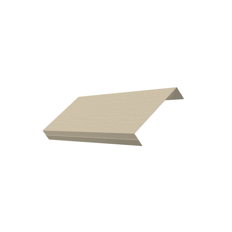 Ламель обратная 125 забора жалюзи Texas 0,45 Print Elite Milky Wood TwinColor