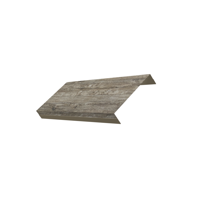 Ламель обратная 125 забора жалюзи Texas 0,45 Print Elite Nordic Wood TwinColor