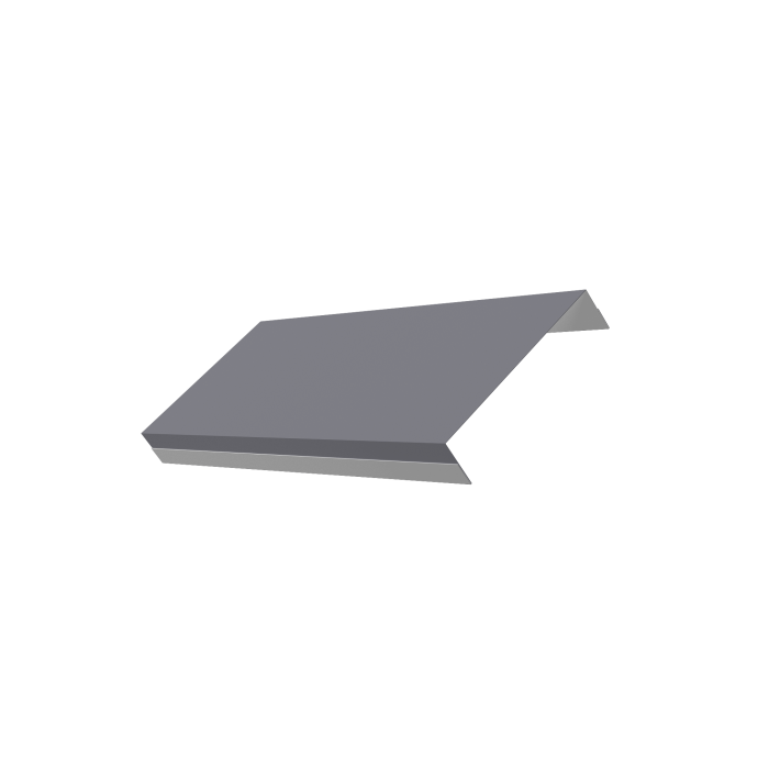 Ламель обратная 125 забора жалюзи Texas 0,5 Satin RAL 7004 сигнальный серый