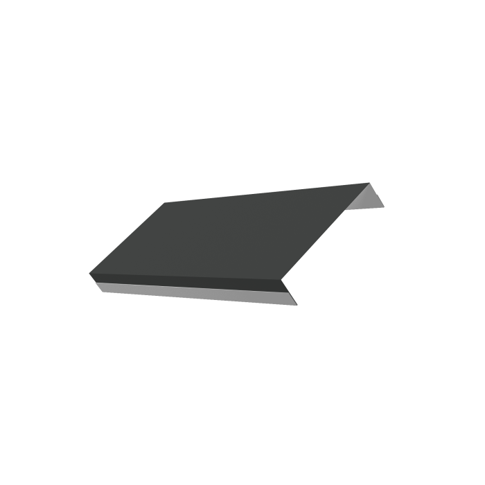 Ламель обратная 125 забора жалюзи Texas 0,5 Satin RAL 7016 антрацитово-серый