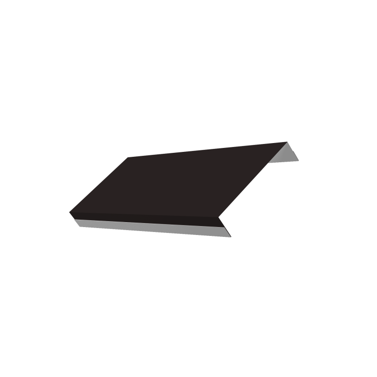 Ламель обратная 125 забора жалюзи Texas 0,5 Satin RAL 9005 черный