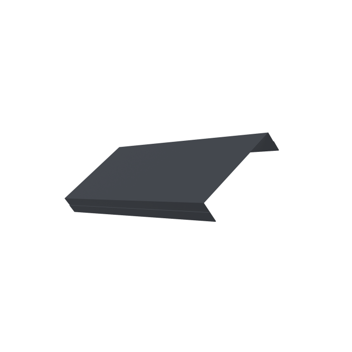 Ламель обратная 125 забора жалюзи Texas 0,5 Velur X RAL 7024 мокрый асфальт