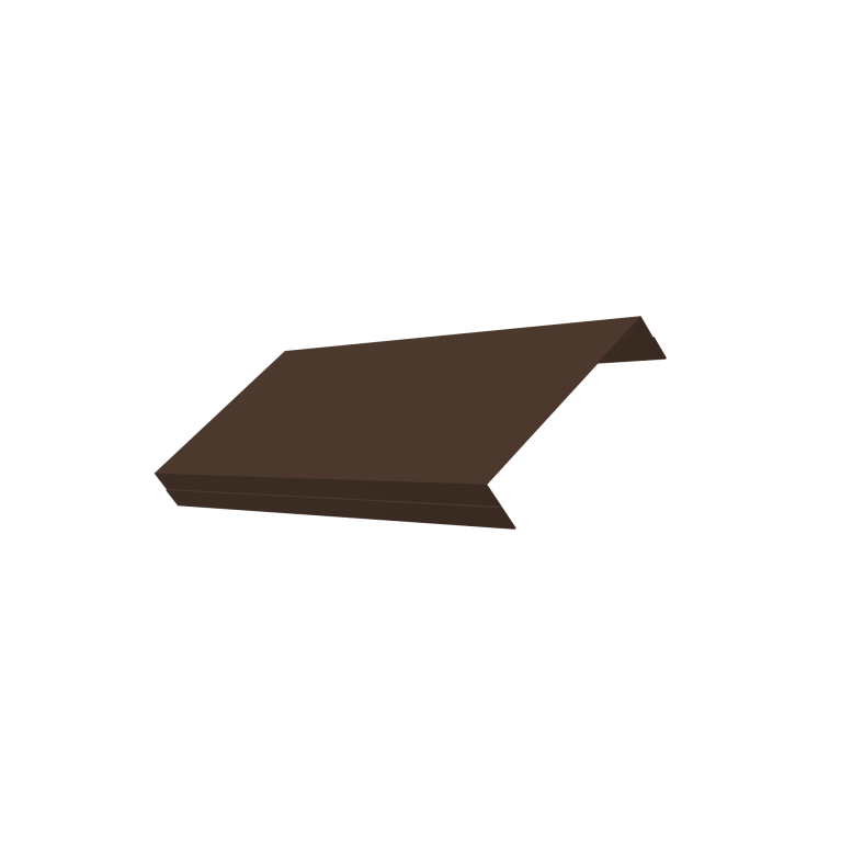 Ламель обратная 125 забора жалюзи Texas 0,5 Velur X RAL 8017 шоколад