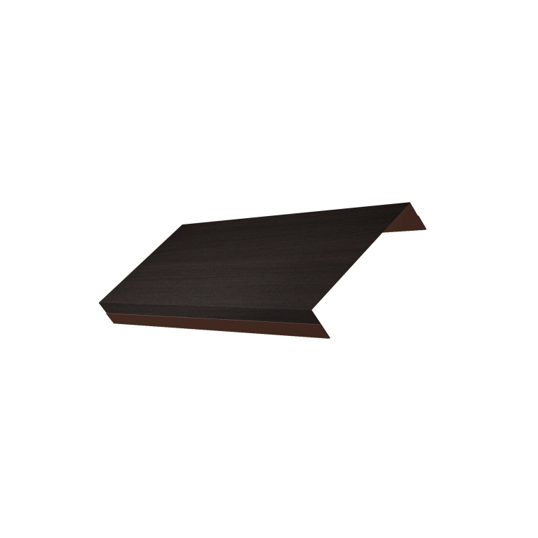 Ламель обратная 125 жалюзи Texas 0,45 Print Elite Coffee Wood TwinColor