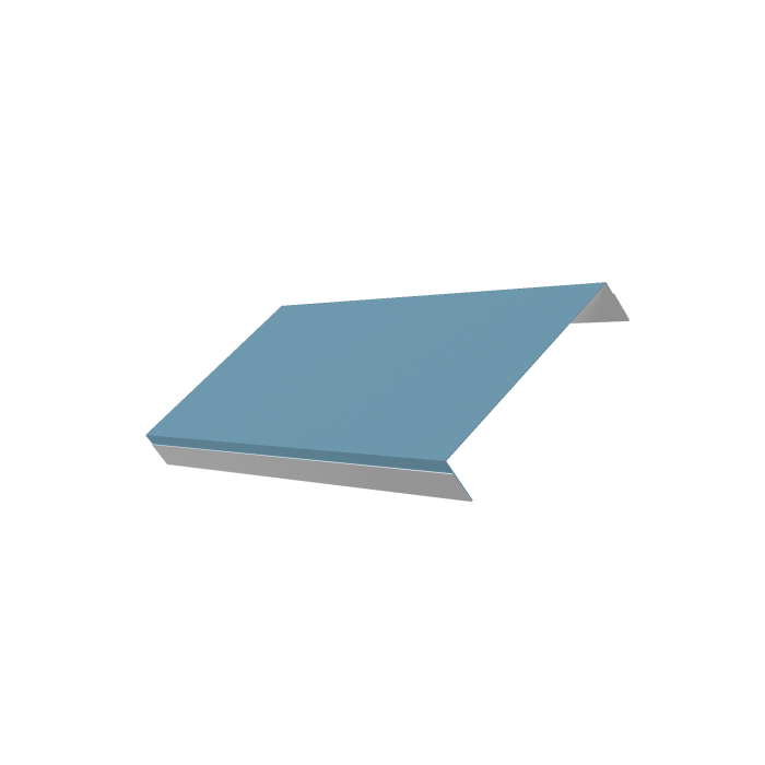 Ламель обратная 150 забора жалюзи Texas 0,45 Drap TX RAL 5024 пастельно-синий