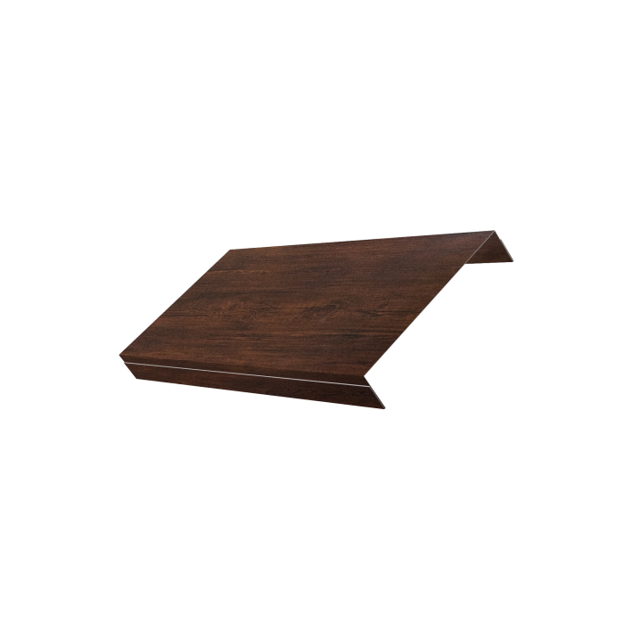 Ламель обратная 150 забора жалюзи Texas 0,45 Print-Double Premium Cherry Wood Dark F