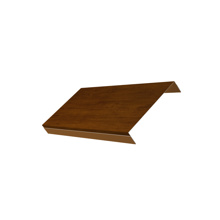 Ламель обратная 150 забора жалюзи Texas 0,45 Print Premium Golden Wood Intense FTC