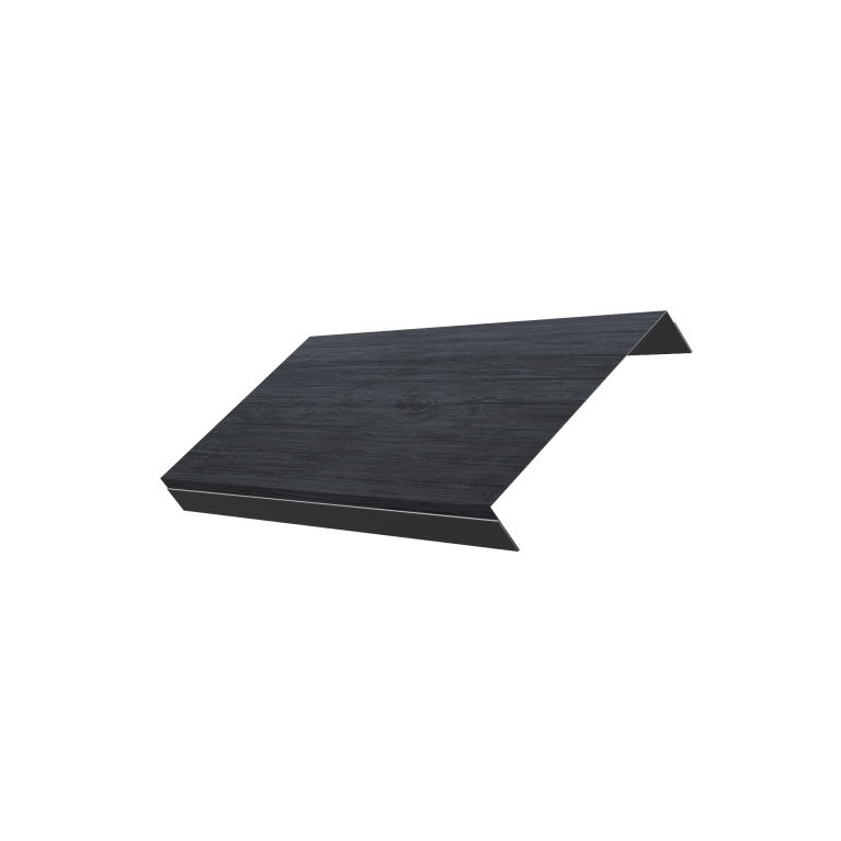 Ламель обратная 150 забора жалюзи Texas 0,45 Print Premium Grey Wood TwinColor