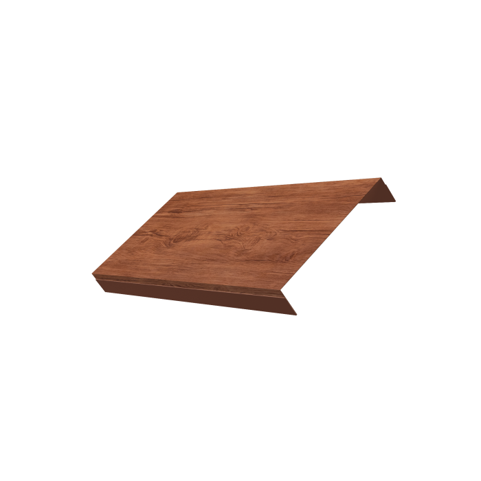 Ламель обратная 150 забора жалюзи Texas 0,45 Print Premium Rowan Wood Intense FTC