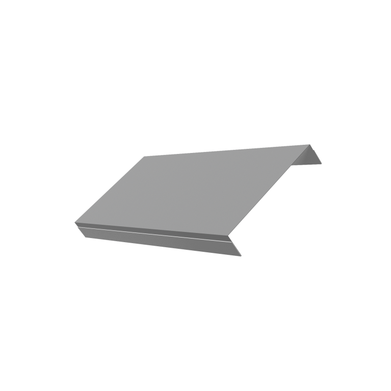 Ламель обратная 150 забора жалюзи Texas 0,5 Satin RAL 9006 бело-алюминиевый