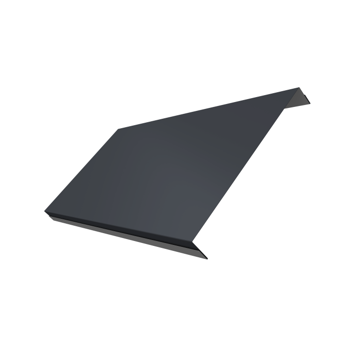 Ламель обратная 200 забора жалюзи Texas 0,45 Drap TX RAL 7024 мокрый асфальт