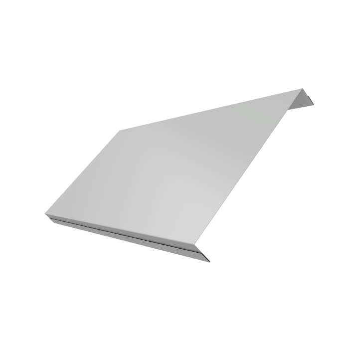 Ламель обратная 200 забора жалюзи Texas 0,45 Drap TX RAL 7047 телегрей 4