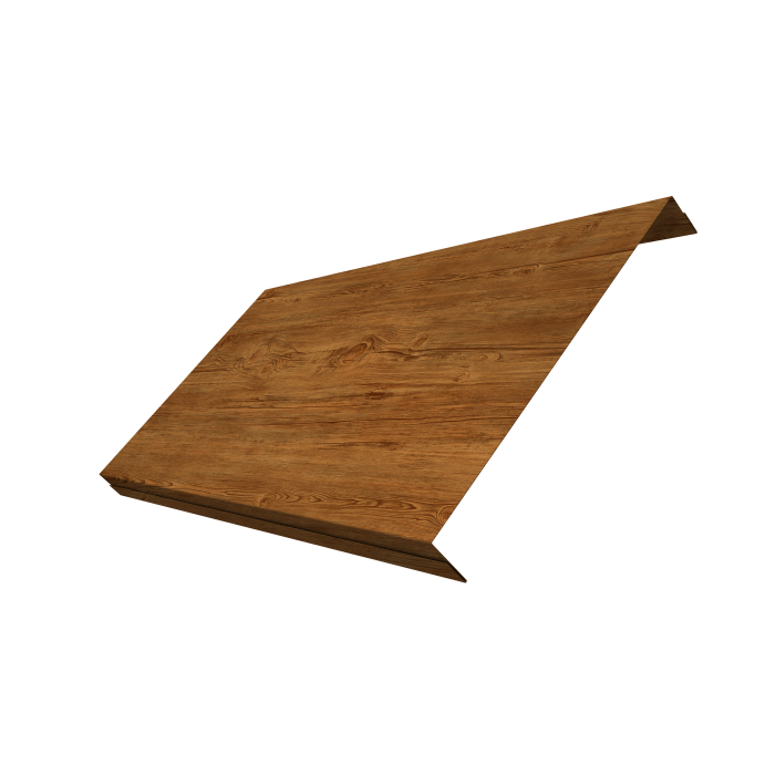 Ламель обратная 200 забора жалюзи Texas 0,45 Print-Double Elite Golden Wood