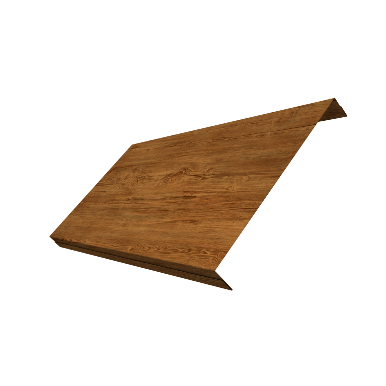 Ламель обратная 200 забора жалюзи Texas 0,45 Print-Double Elite Golden Wood