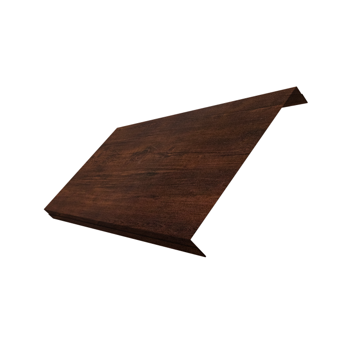 Ламель обратная 200 забора жалюзи Texas 0,45 Print-Double Premium Cherry Wood Dark F