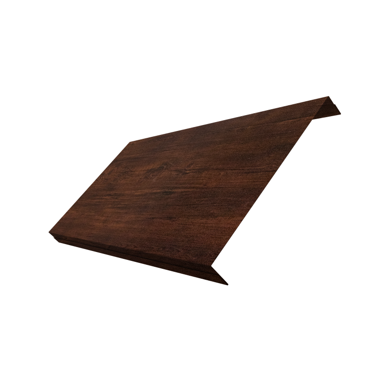 Ламель обратная 200 забора жалюзи Texas 0,45 Print-Double Premium Cherry Wood Dark F