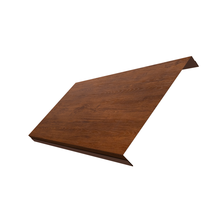 Ламель обратная 200 забора жалюзи Texas 0,45 Print Elite Golden Wood TwinColor