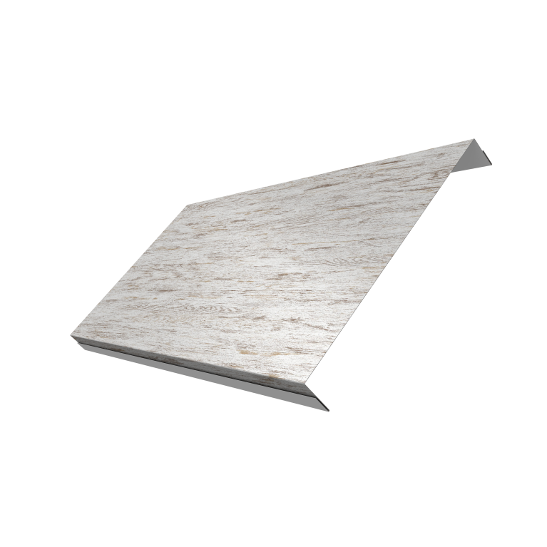 Ламель обратная 200 забора жалюзи Texas 0,45 Print Elite Snow Wood TwinColor