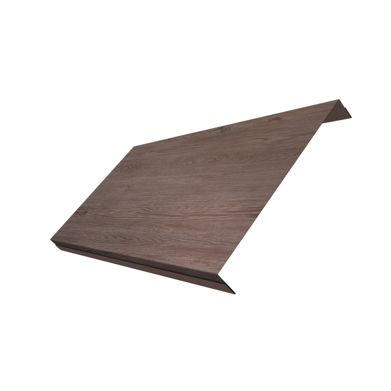 Ламель обратная 200 забора жалюзи Texas 0,45 Print Elite White Wood TwinColor