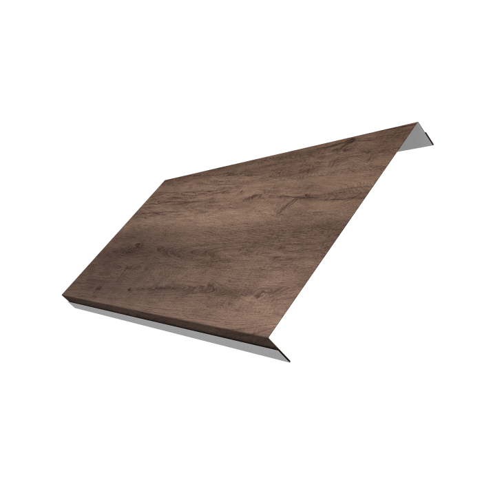 Ламель обратная 200 забора жалюзи Texas 0,45 Print Premium Almond Wood Fresh