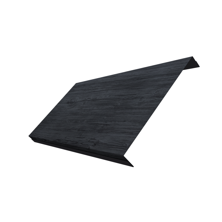 Ламель обратная 200 забора жалюзи Texas 0,45 Print Premium Grey Wood TwinColor