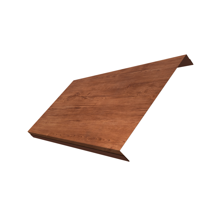 Ламель обратная 200 забора жалюзи Texas 0,45 Print Premium Rowan Wood Intense FTC