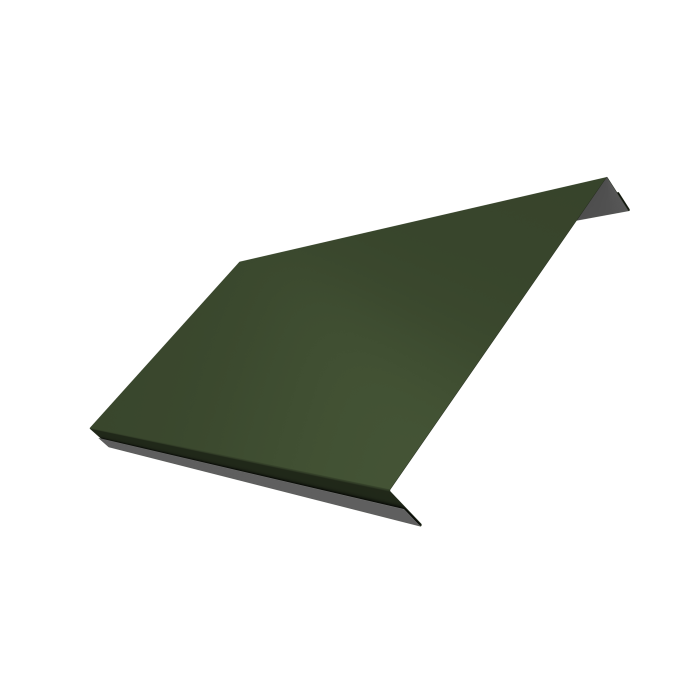 Ламель обратная 200 забора жалюзи Texas 0,5 Satin Matt TX RAL 6020 хромовая зелень