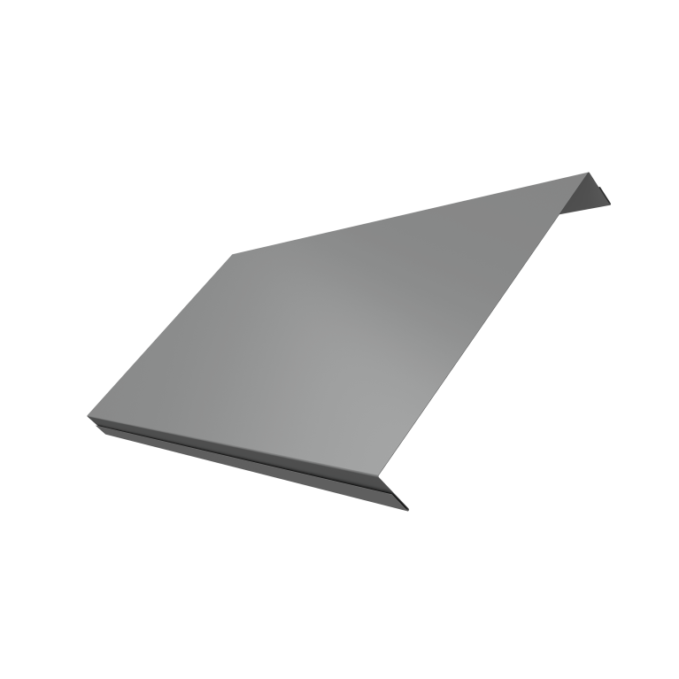 Ламель обратная 200 забора жалюзи Texas 0,5 Satin RAL 9006 бело-алюминиевый