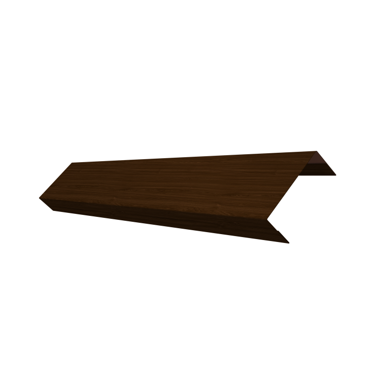 Ламель обратная 50 забора жалюзи Texas 0,45 Print Elite Choco Wood TwinColor