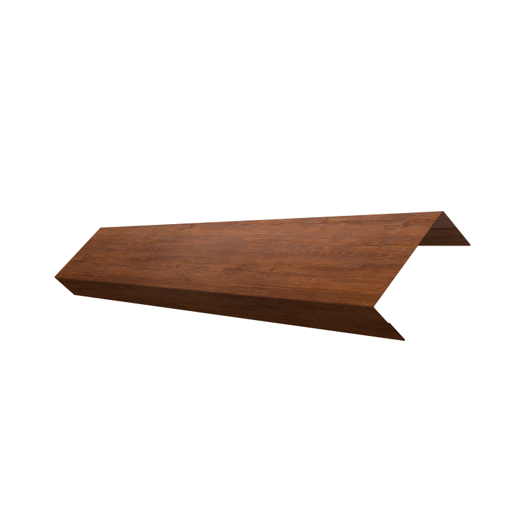 Ламель обратная 50 забора жалюзи Texas 0,45 Print Elite Golden Wood TwinColor