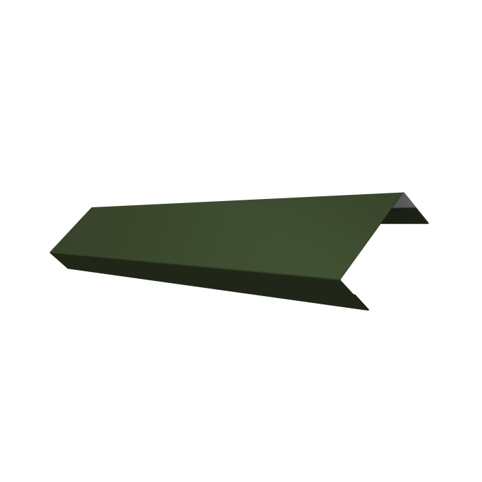 Ламель обратная 50 забора жалюзи Texas 0,5 Satin Matt TX RAL 6020 хромовая зелень