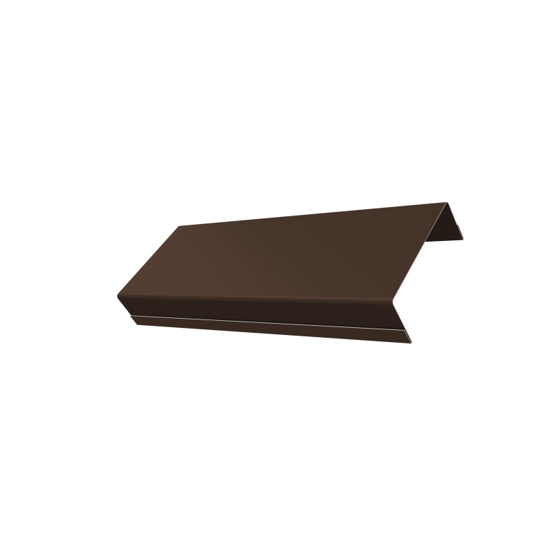 Ламель обратная стартовая/финишная забора жалюзи Texas 53мм для калиток и ворот (с заполнением ламелями 125) 0,5 Velur X RAL 8017 шоколад