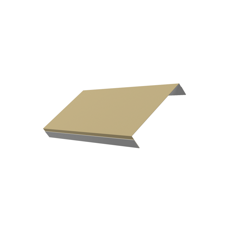 Ламель обратная стартовая/финишная забора жалюзи Texas 50мм для калиток и ворот (с заполнением ламелями 150) 0,45 PE RAL 1014 слоновая кость