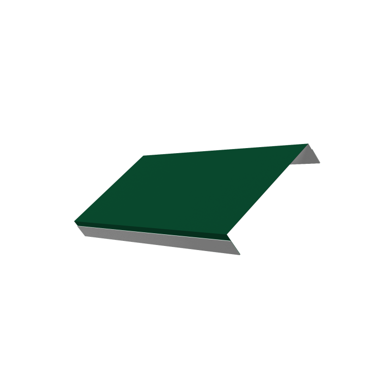 Ламель обратная стартовая/финишная забора жалюзи Texas 50мм для калиток и ворот (с заполнением ламелями 150) 0,5 Satin RAL 6005 зеленый мох