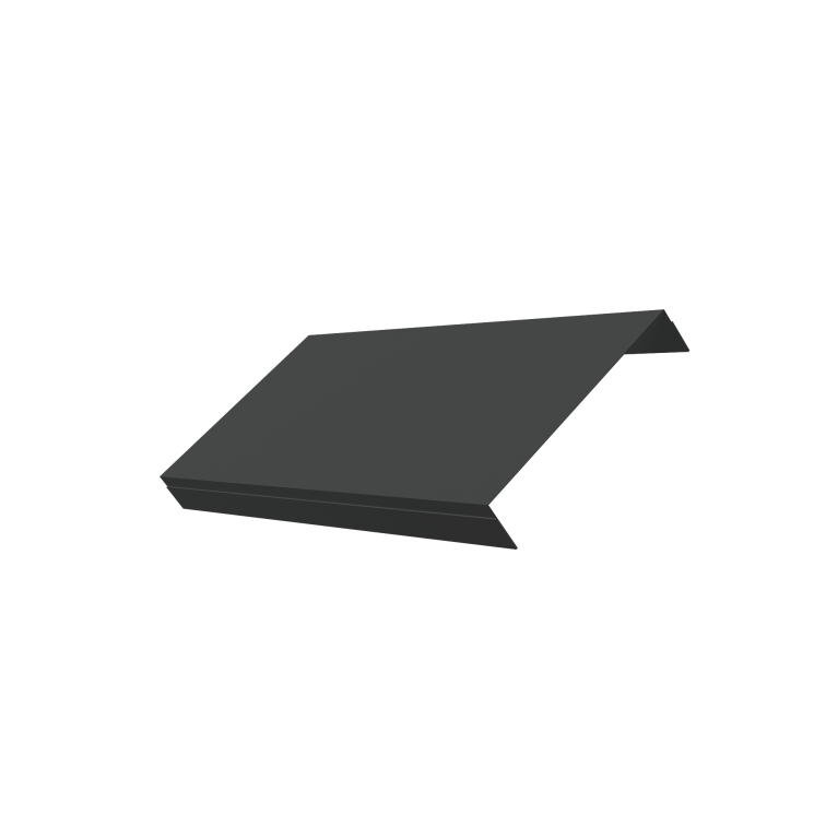 Ламель обратная стартовая/финишная забора жалюзи Texas 50мм для калиток и ворот (с заполнением ламелями 150) 0,5 Velur X RAL 7016 антрацитово-серый