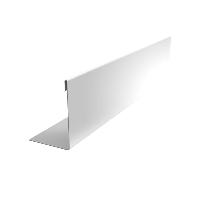 Нащельник 125 Texas 25х35 0,45 Drap TX RAL 9003 сигнальный белый (L2,0)