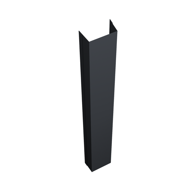 Крепежная планка нижняя Texas 0,5 Atlas X RAL 7024 мокрый асфальт (2,5м)