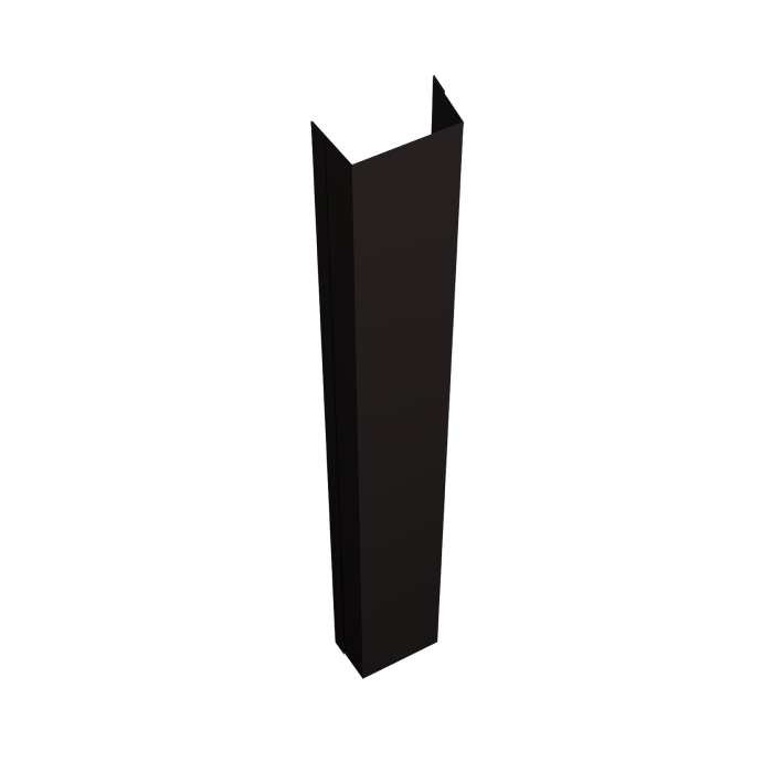 Крепежная планка нижняя Texas 0,5 Velur X RAL 9005 черный (2м)