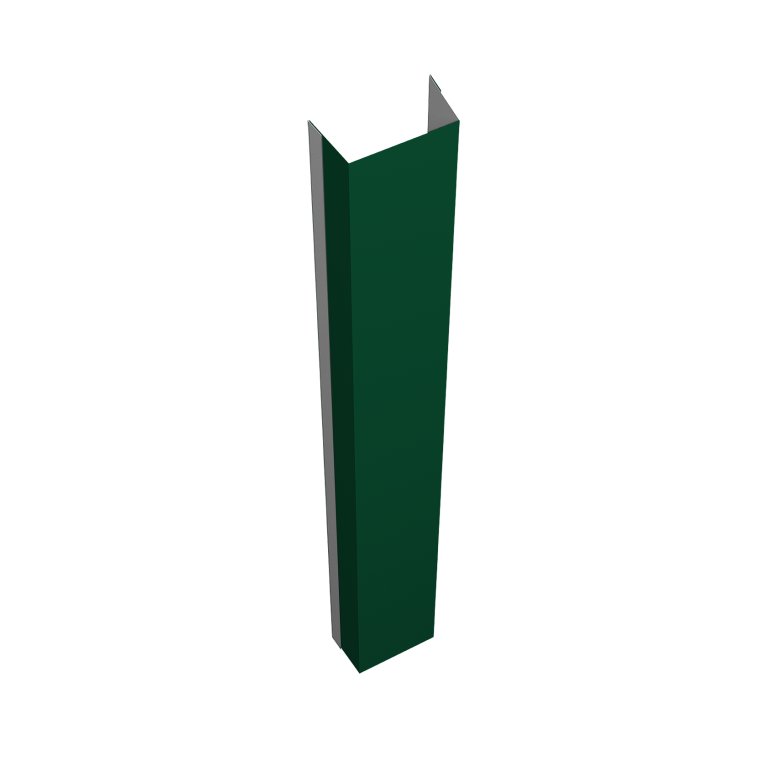 Крепежная планка нижняя Texas 0,45 Drap TX RAL 6005 зеленый мох (2,5м)