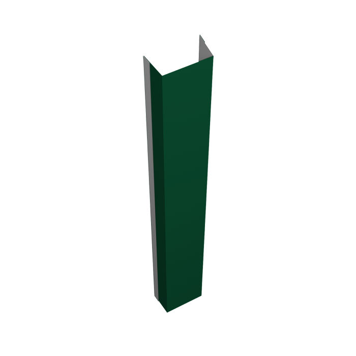 Крепежная планка нижняя Texas 0,45 Drap TX RAL 6005 зеленый мох (3м)