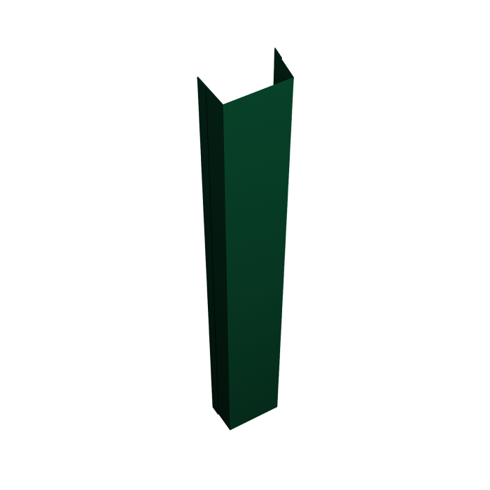 Крепежная планка нижняя Texas 0,45 PE-Double RAL 6005 зеленый мох (2,5м)