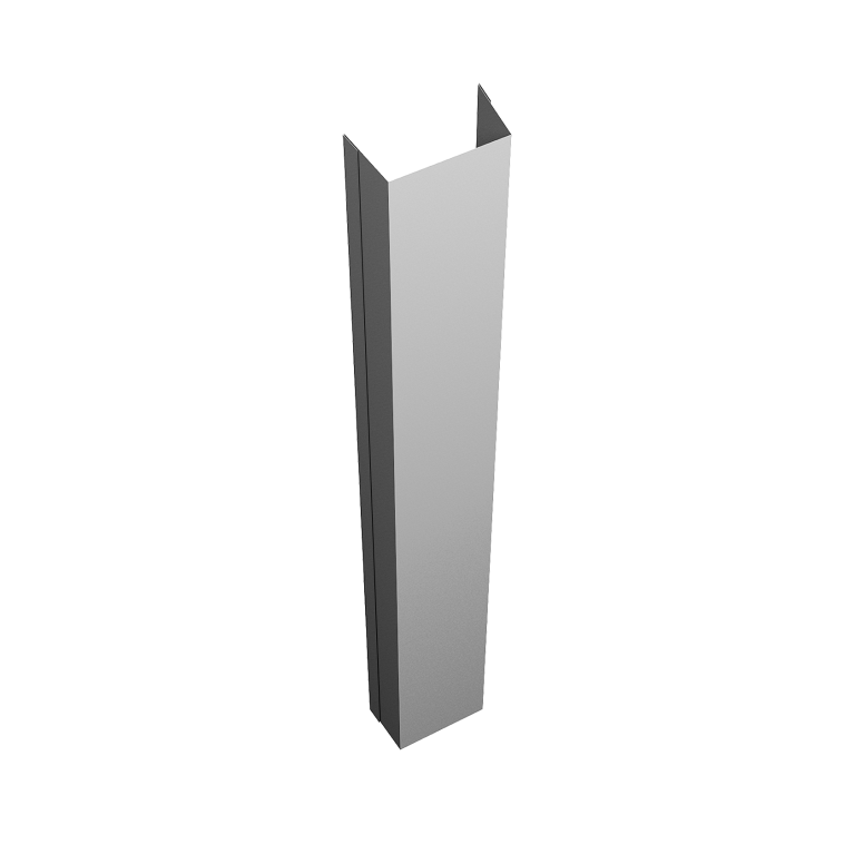 Крепежная планка нижняя Texas 0,45 PE-Double RAL 9003 сигнальный белый (1,8м)