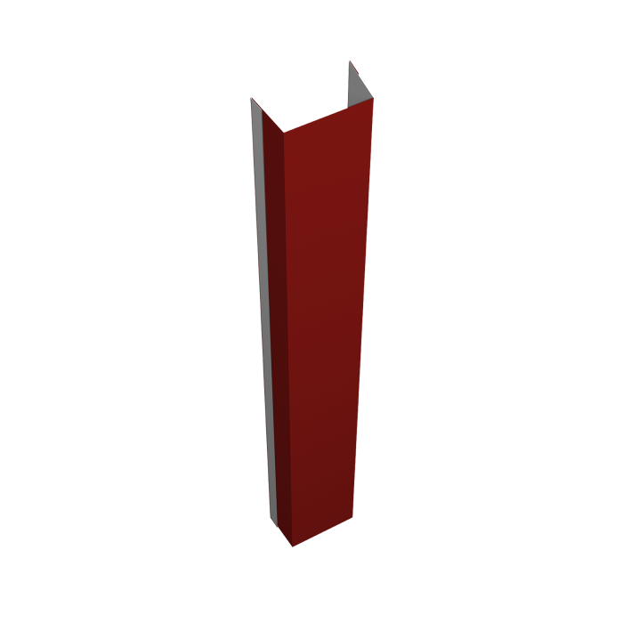 Крепежная планка нижняя Texas 0,45 PE RAL 3011 коричнево-красный (2,5м)