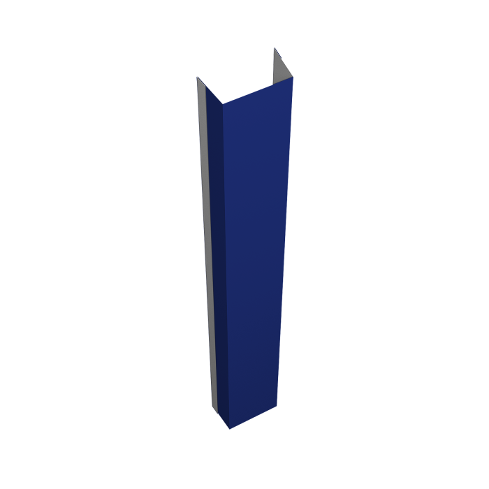 Крепежная планка нижняя Texas 0,45 PE RAL 5002 ультрамариново-синий (3м)