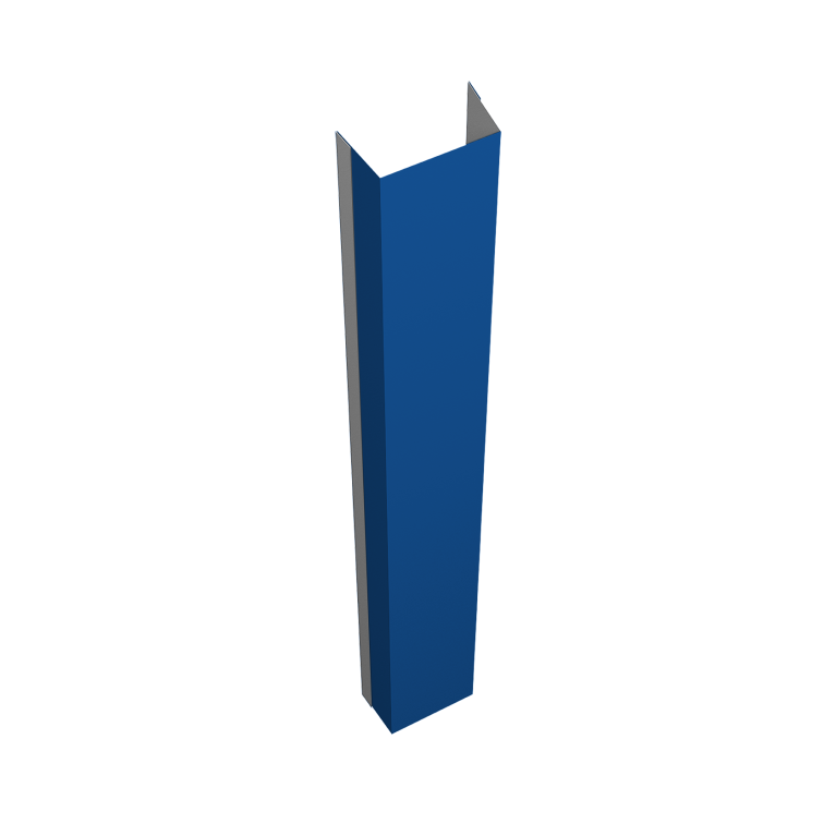 Крепежная планка нижняя Texas 0,45 PE RAL 5005 сигнальный синий (2,5м)