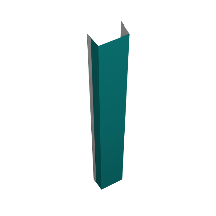 Крепежная планка нижняя Texas 0,45 PE RAL 5021 водная синь (2м)