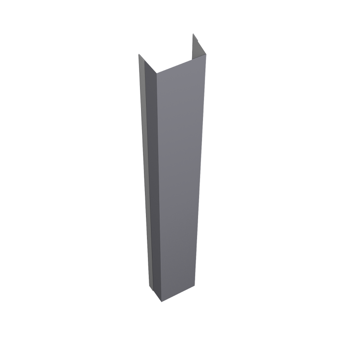 Крепежная планка нижняя Texas 0,45 PE RAL 7004 сигнальный серый (2,5м)