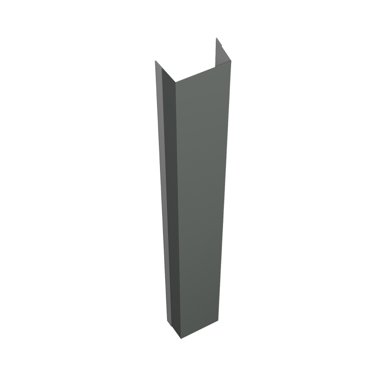 Крепежная планка нижняя Texas 0,45 PE RAL 7005 мышино-серый (2м)